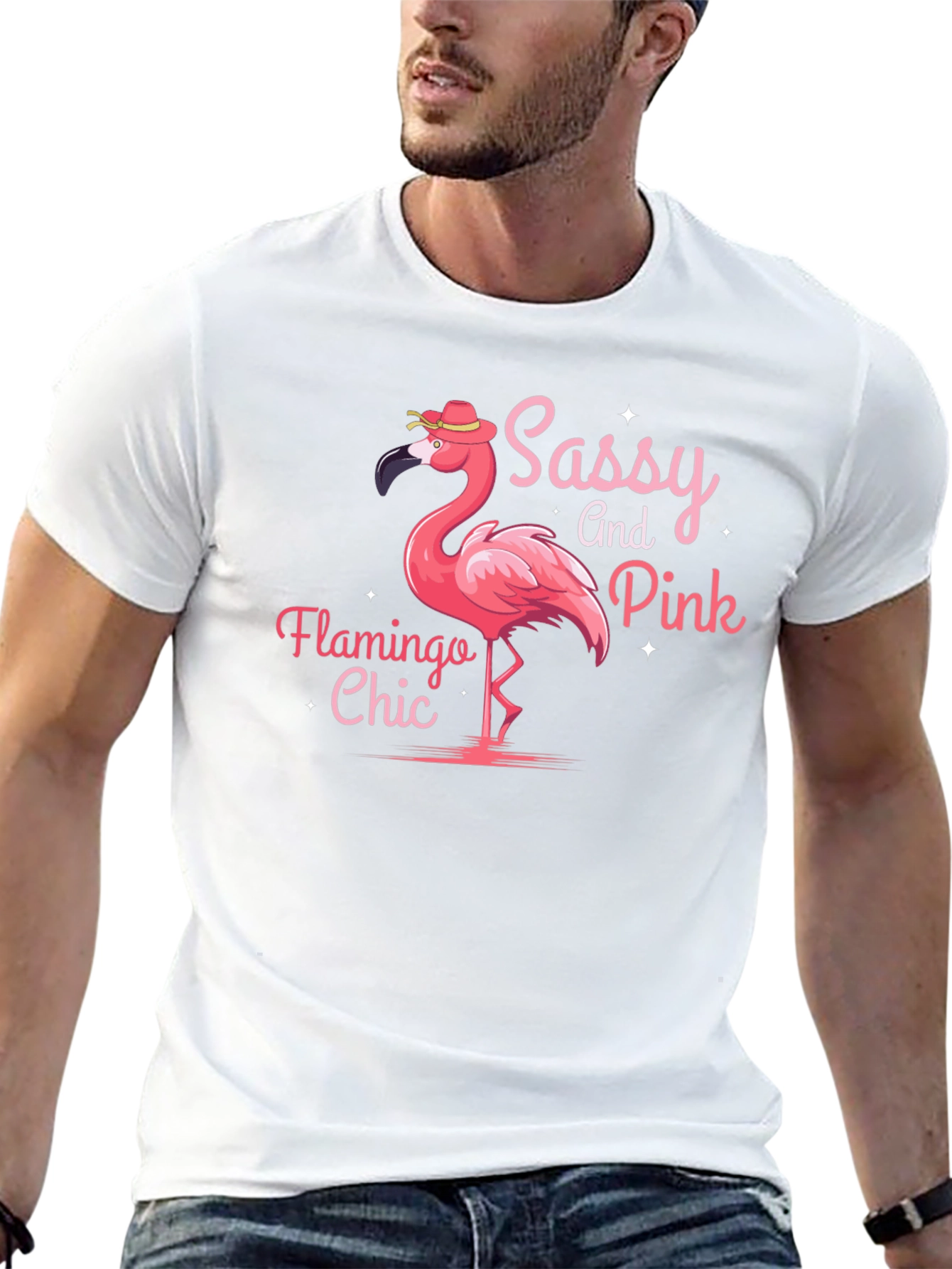 Sassy and Pink Flamingo Chic T-Shirt