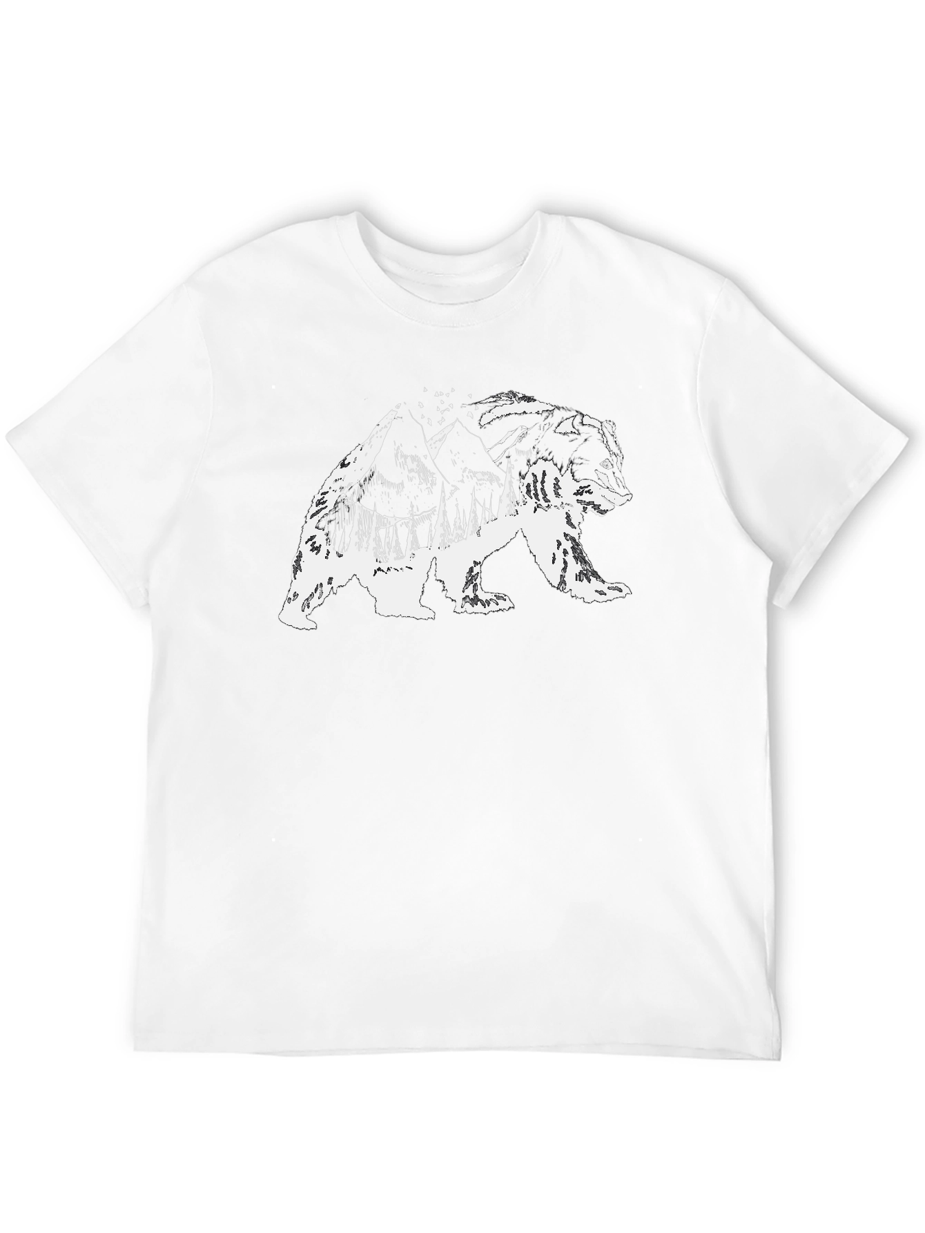 Bear Mountain Graphic Tee - Black