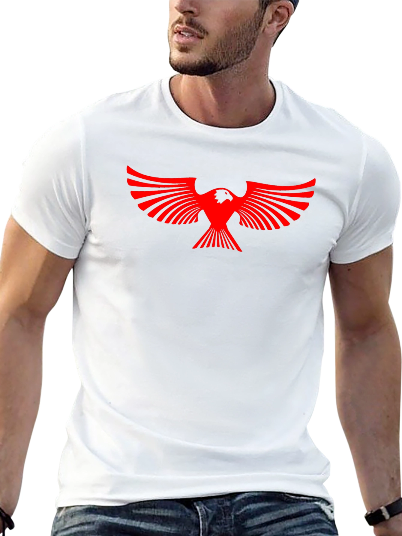 Red Phoenix Graphic Tee - Black Casual T-Shirt