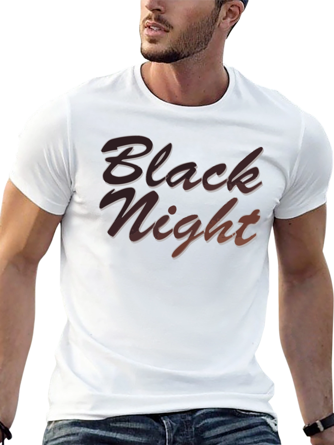 Black Night Graphic T-Shirt - Cool Design