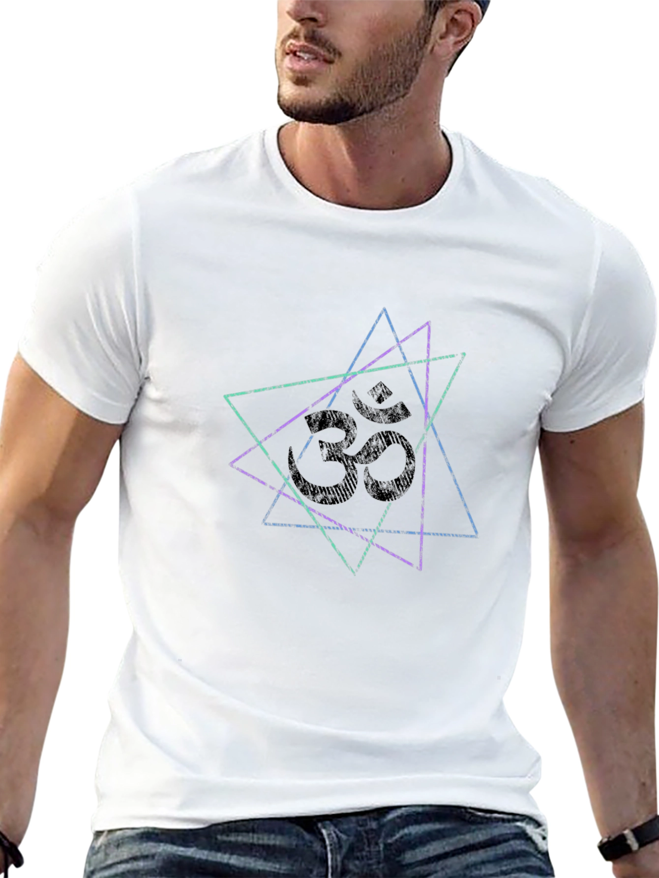 Om Symbol Triangle Graphic Tee