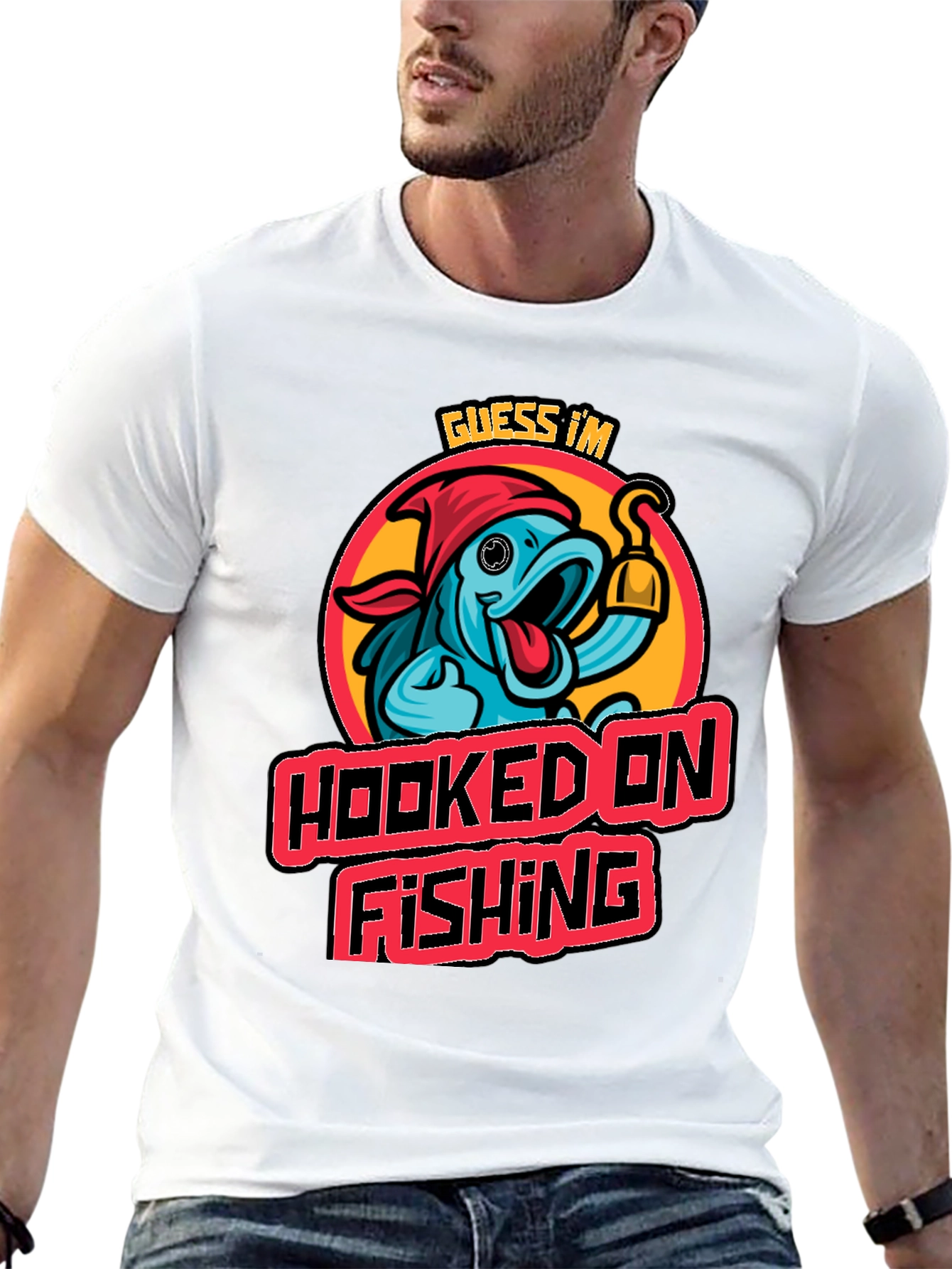 Hooked on Fishing Graphic Tee