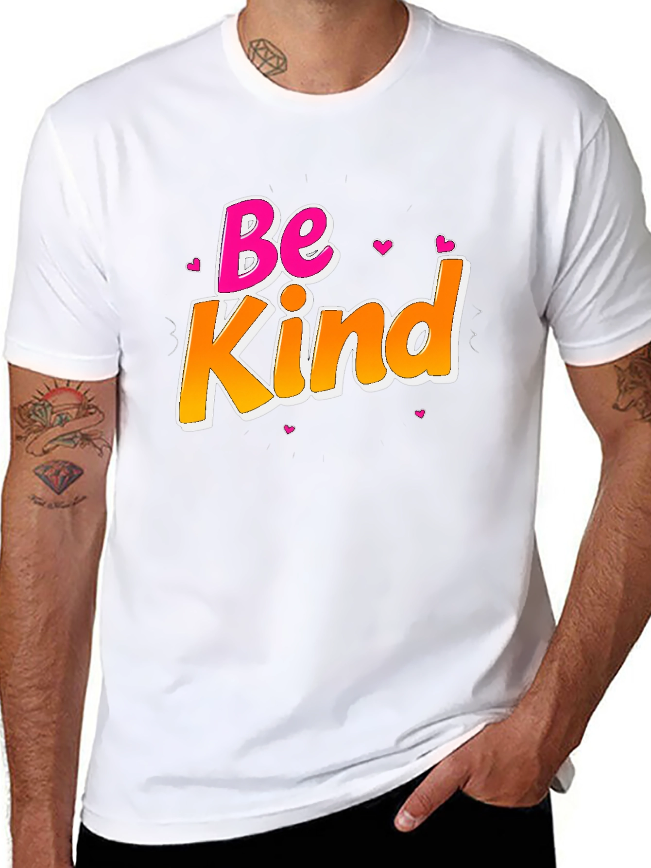 Be Kind Graphic T-Shirt Black Cotton Tee