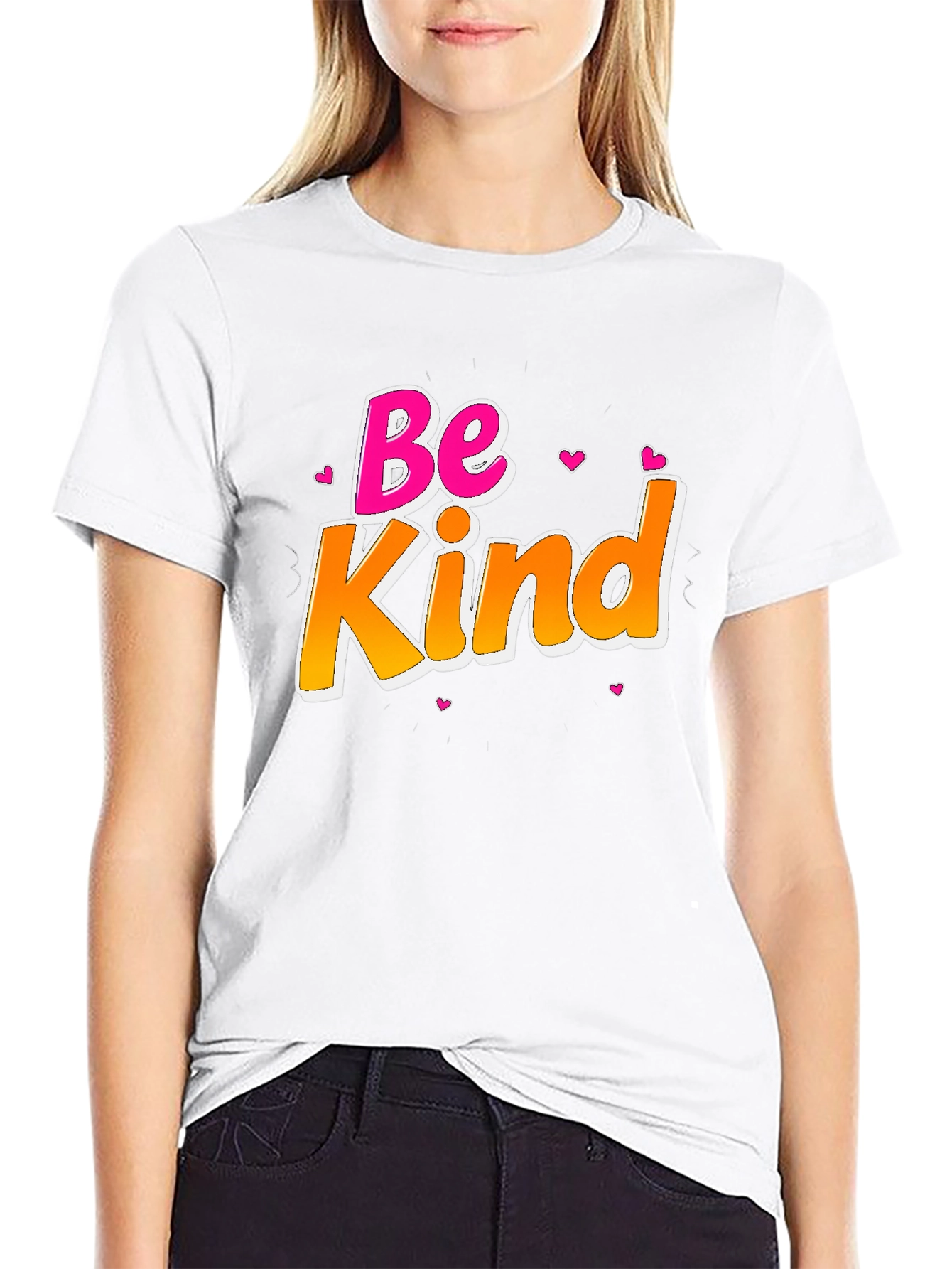 Be Kind Graphic T-Shirt Black Cotton Tee
