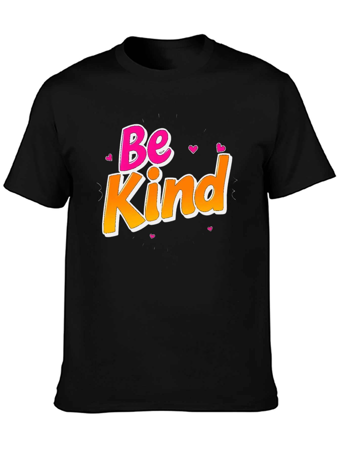 Be Kind Graphic T-Shirt Black Cotton Tee