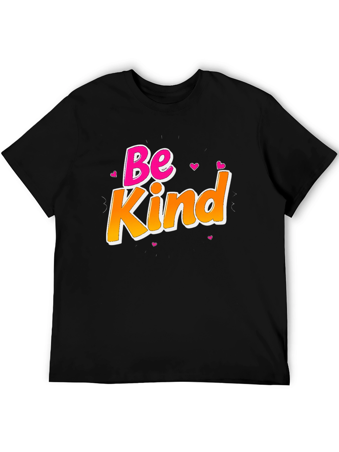 Be Kind Graphic T-Shirt Black Cotton Tee