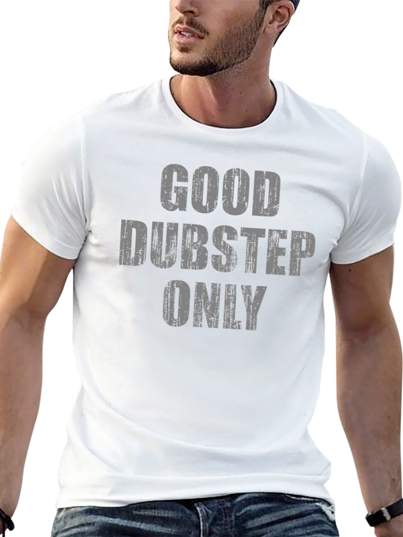 Good Dubstep Only Graphic Tee - Black Crew Neck
