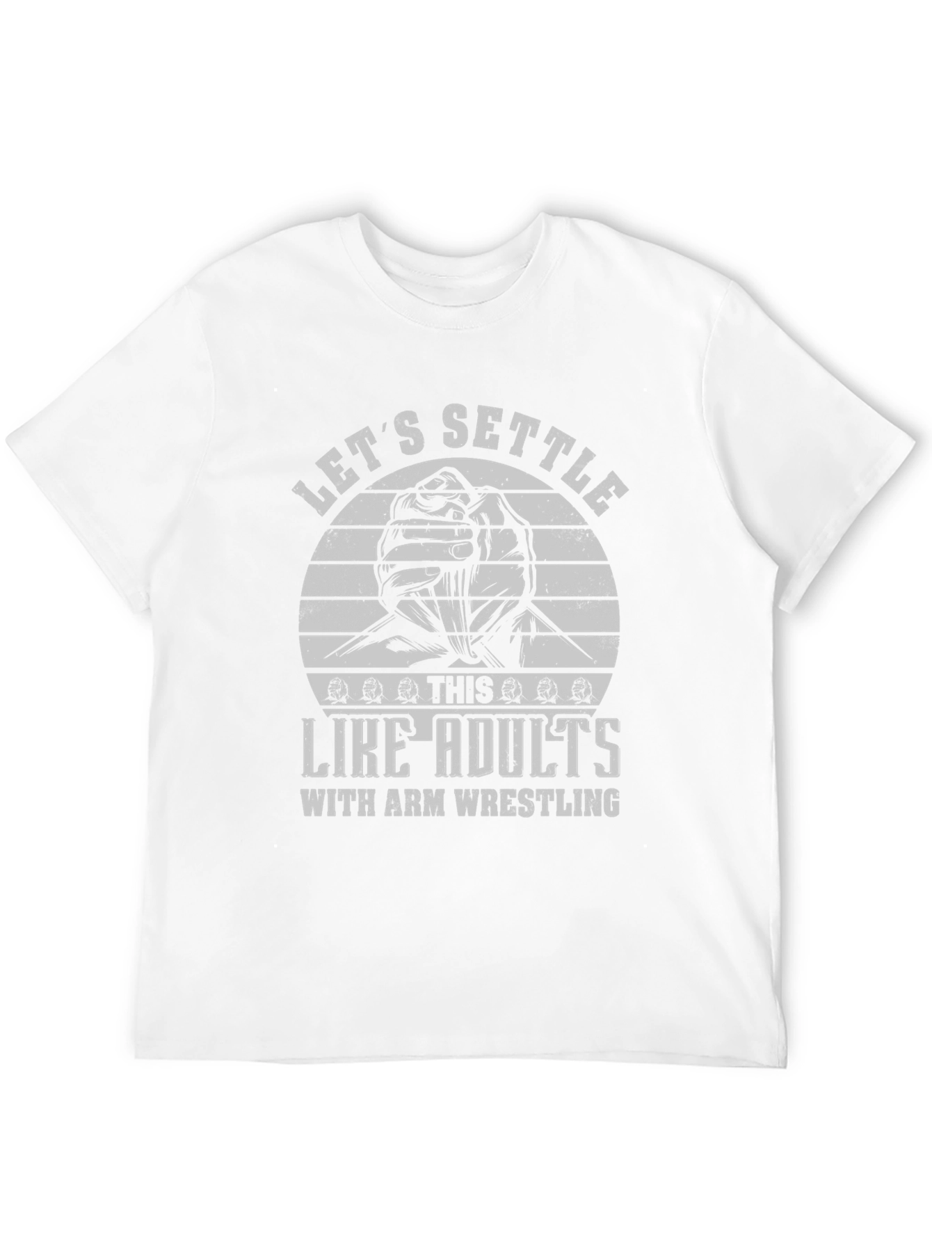 Lets Settle This Like Adults Arm Wrestling Black T-Shirt