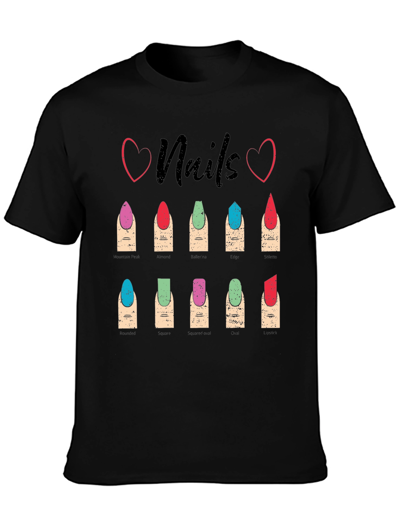 Nails Fashion T-Shirt - Manicure Styles Graphic Tee