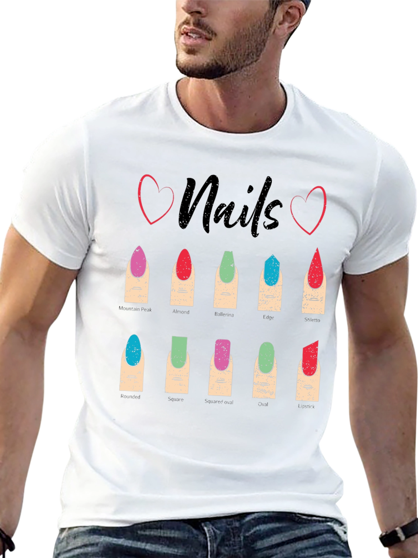 Nails Fashion T-Shirt - Manicure Styles Graphic Tee