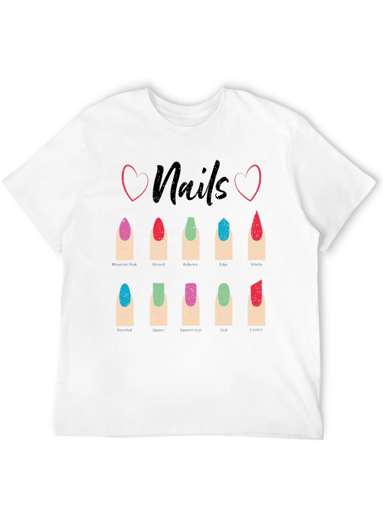 Nails Fashion T-Shirt - Manicure Styles Graphic Tee