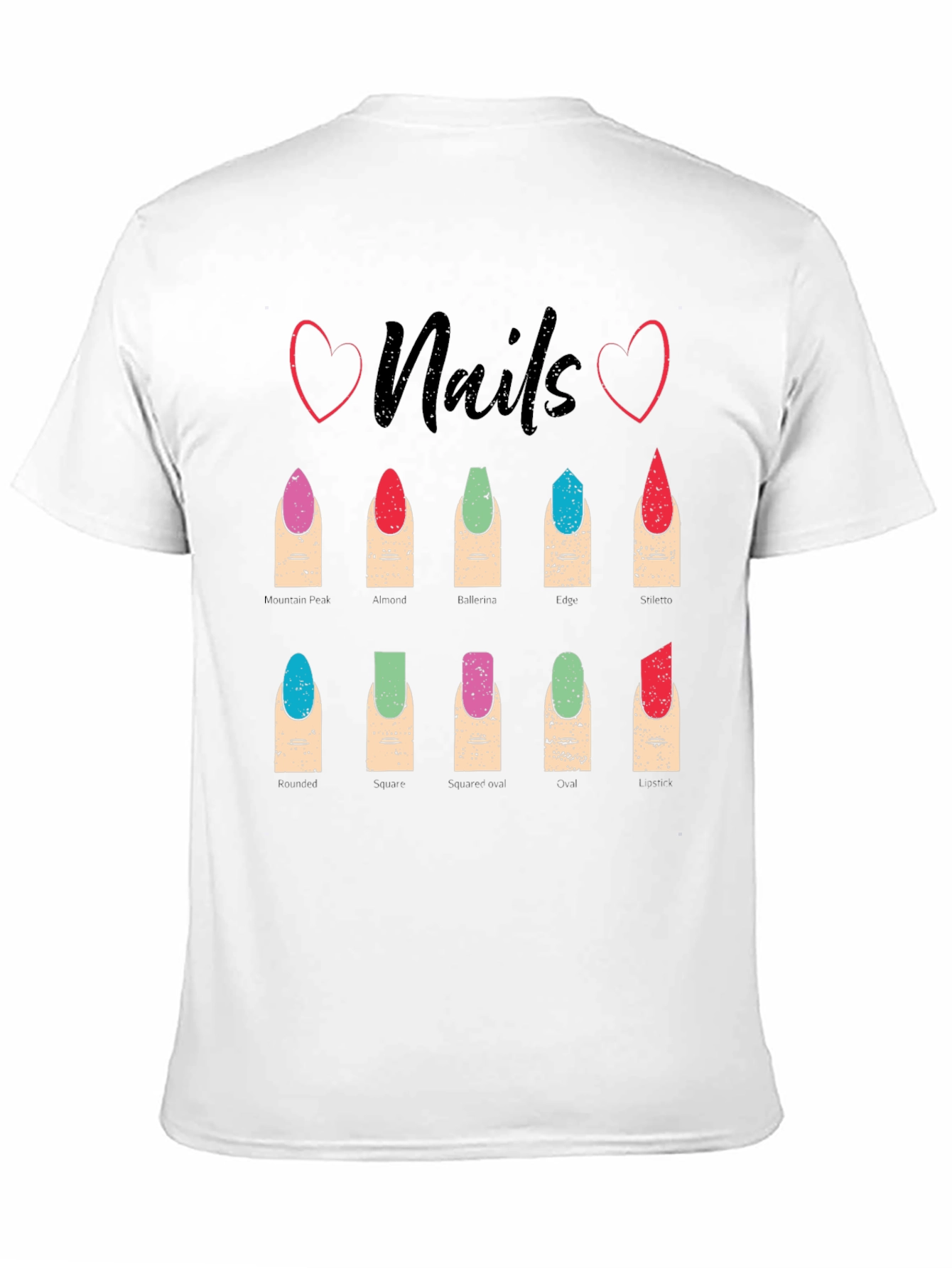 Nails Fashion T-Shirt - Manicure Styles Graphic Tee
