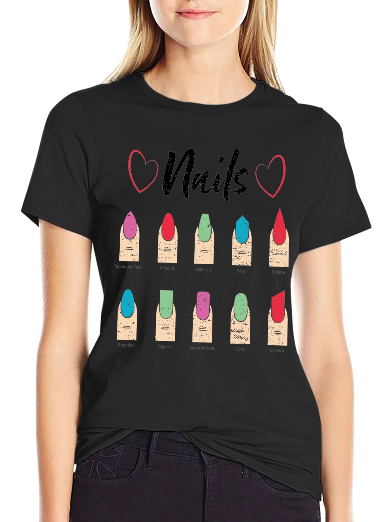 Nails Fashion T-Shirt - Manicure Styles Graphic Tee