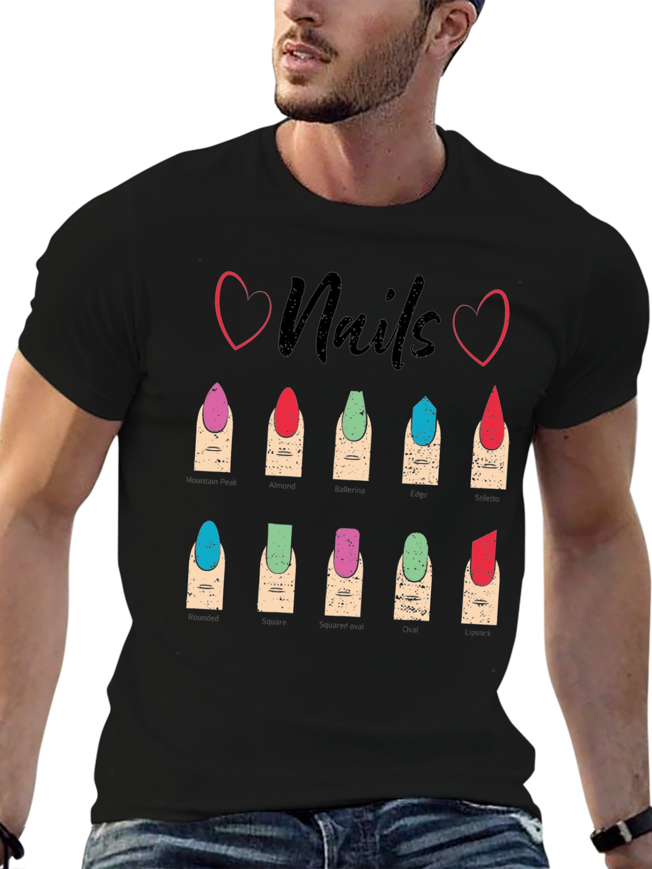 Nails Fashion T-Shirt - Manicure Styles Graphic Tee