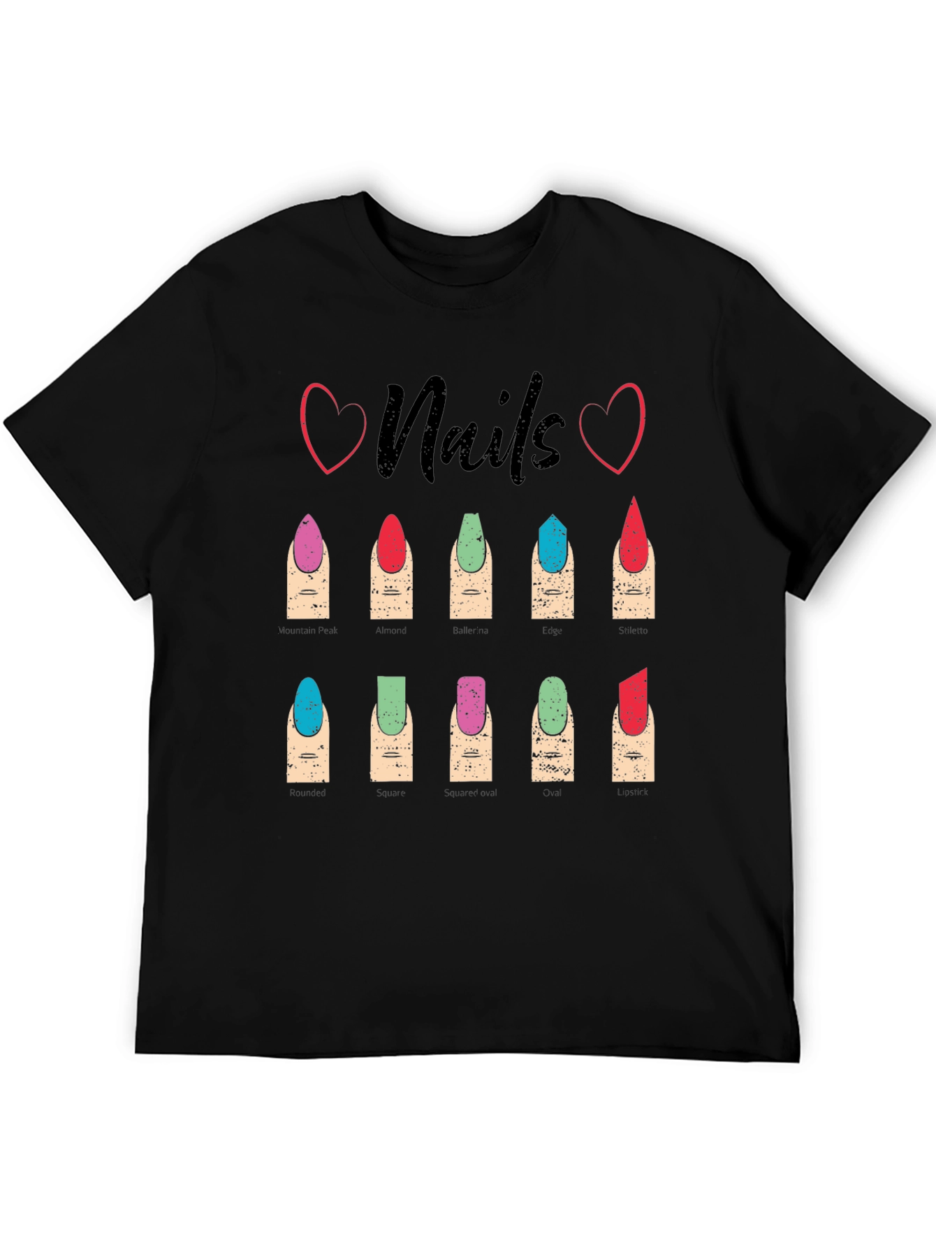Nails Fashion T-Shirt - Manicure Styles Graphic Tee