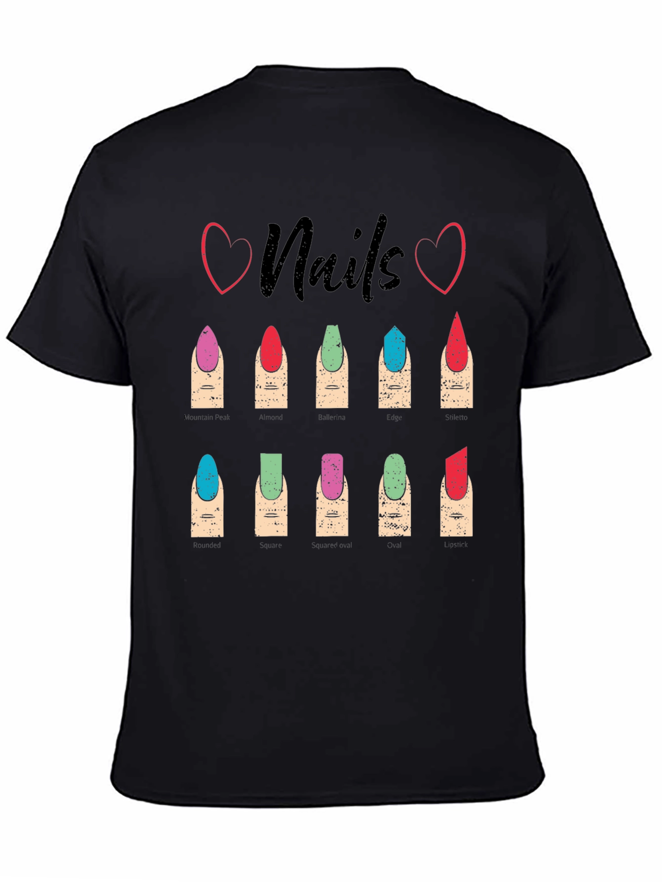 Nails Fashion T-Shirt - Manicure Styles Graphic Tee