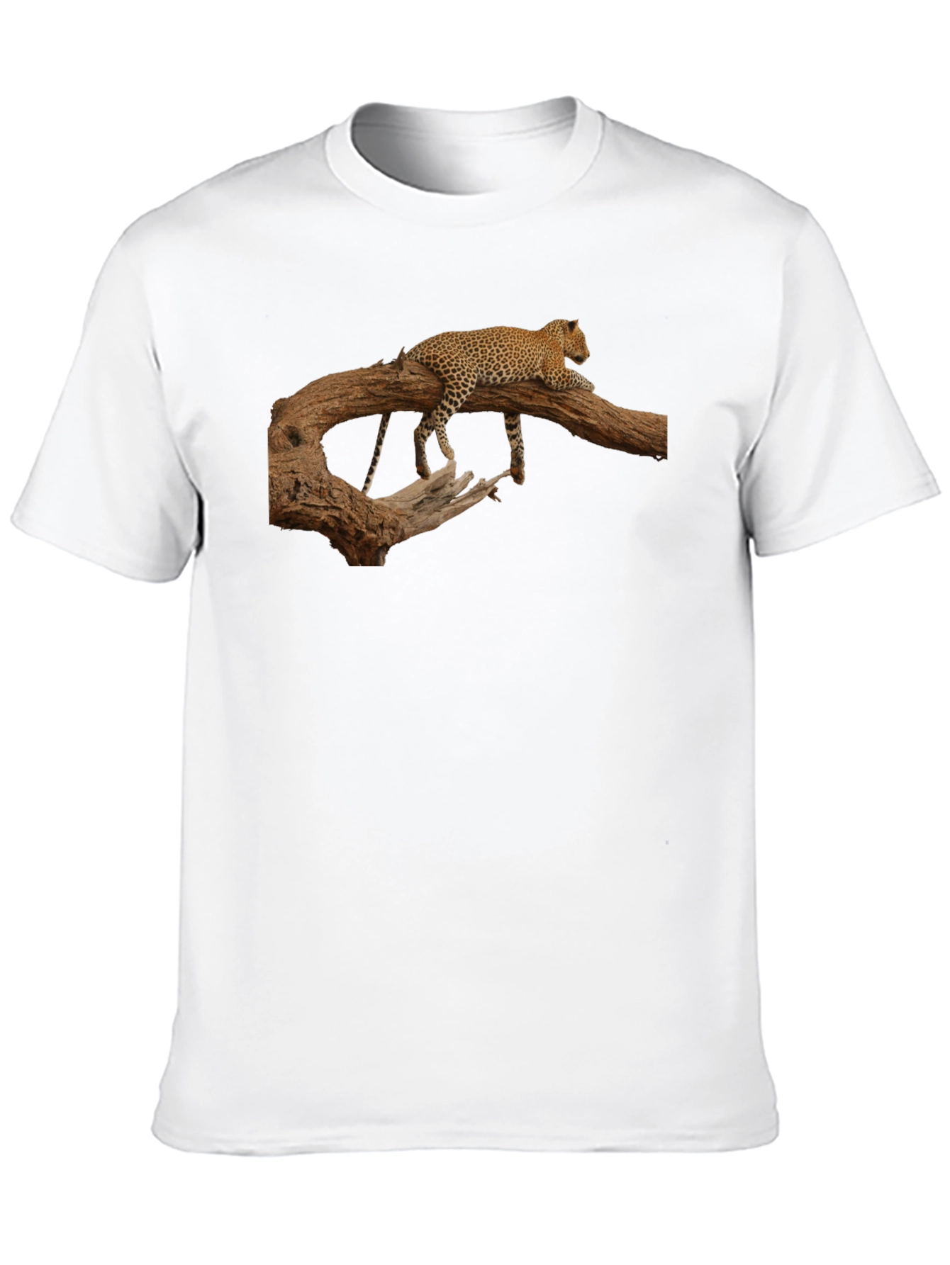 Leopard Print Crew Neck T-Shirt