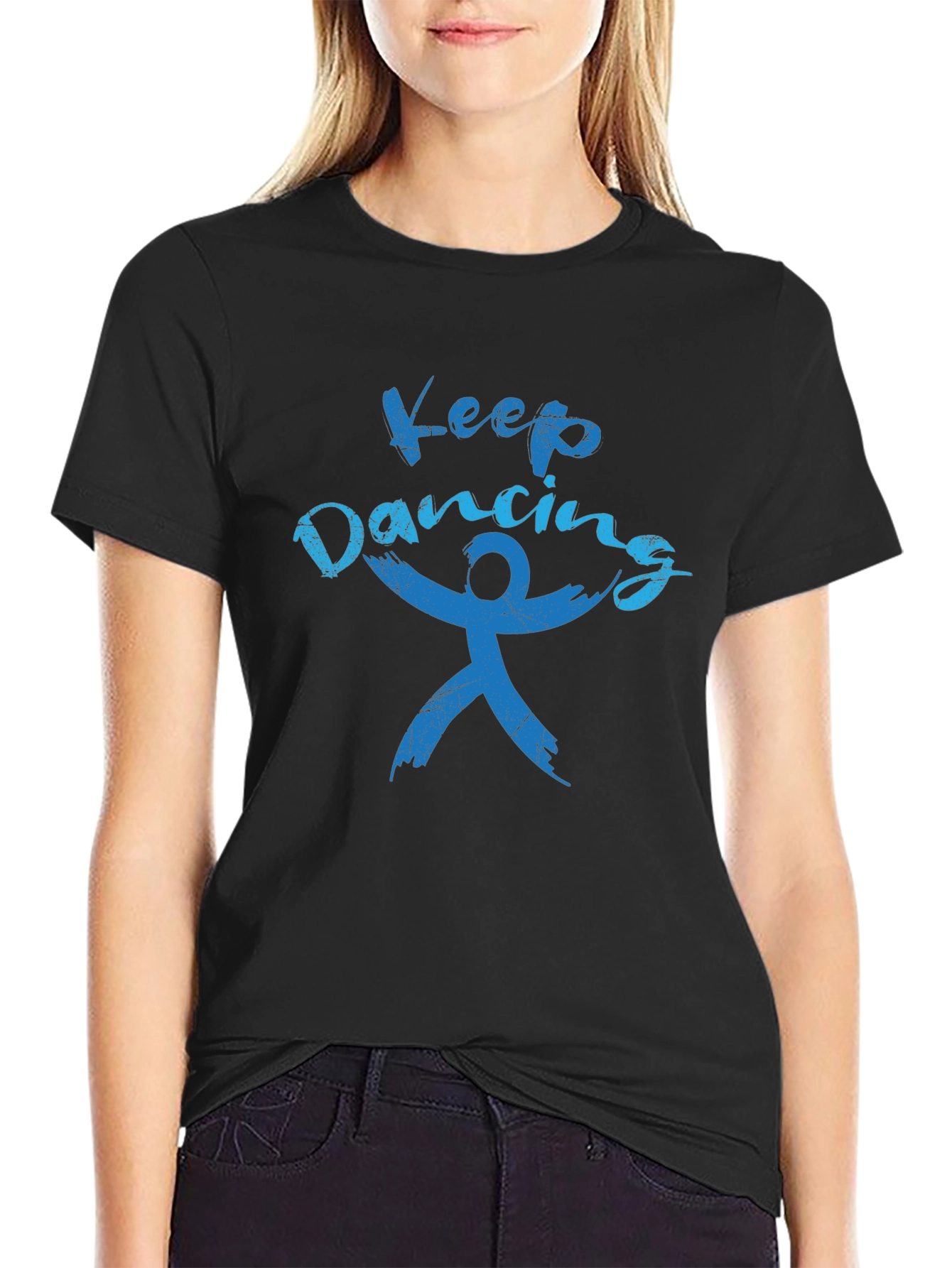 Keep Dancing Black T-Shirt Graphic Tee