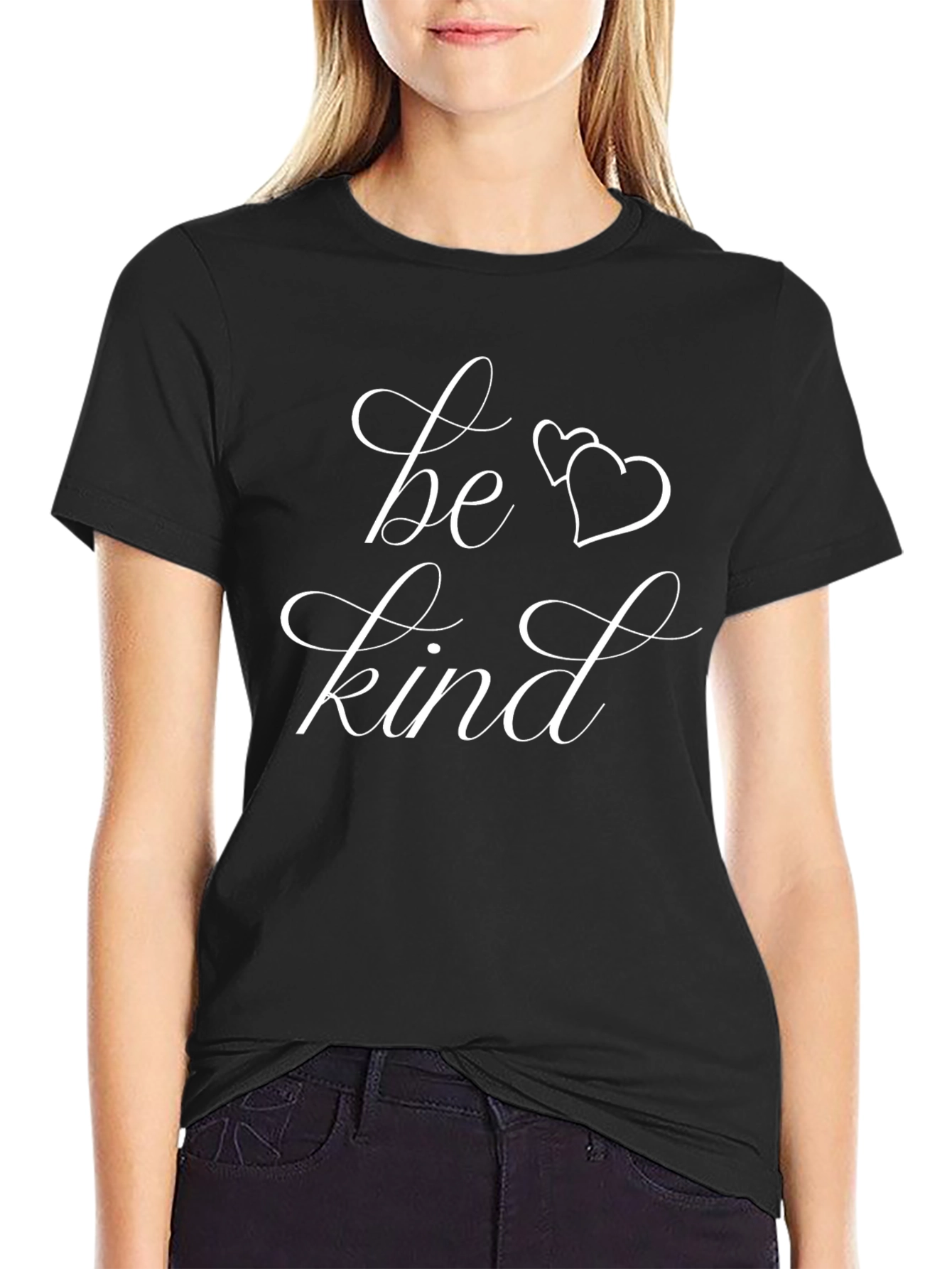 Be Kind Graphic Tee - Black Casual T-Shirt