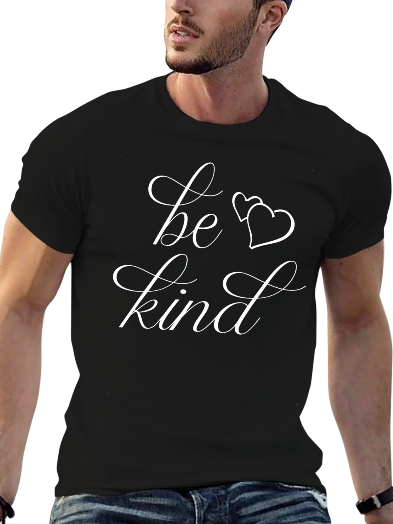Be Kind Graphic Tee - Black Casual T-Shirt
