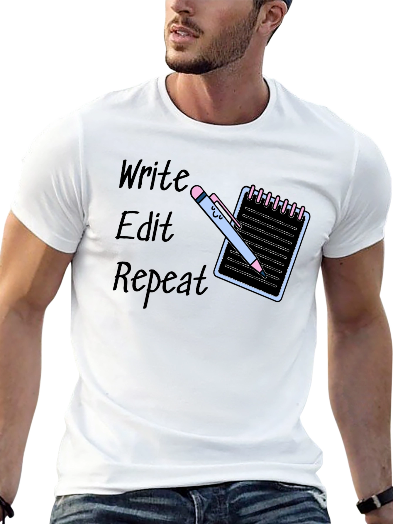 Write Edit Repeat Graphic Tee