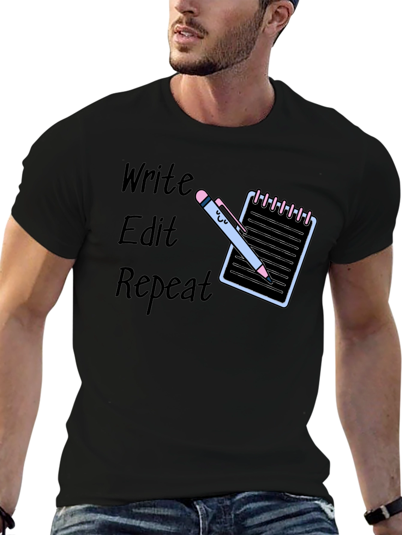 Write Edit Repeat Graphic Tee