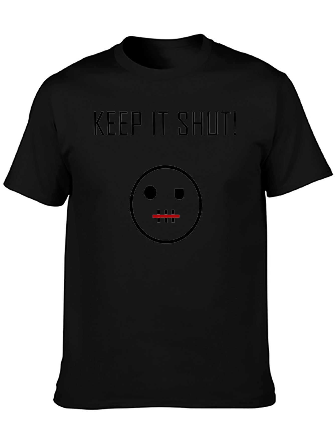 Keep It Shut! Graphic Tee - Black