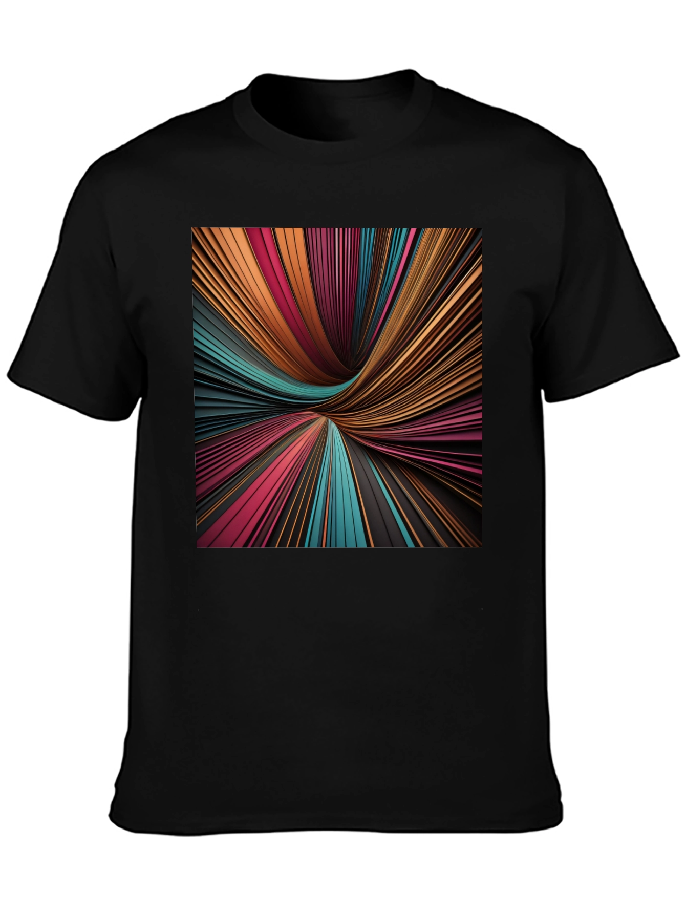 Abstract Line Art Graphic Tee - Modern Style