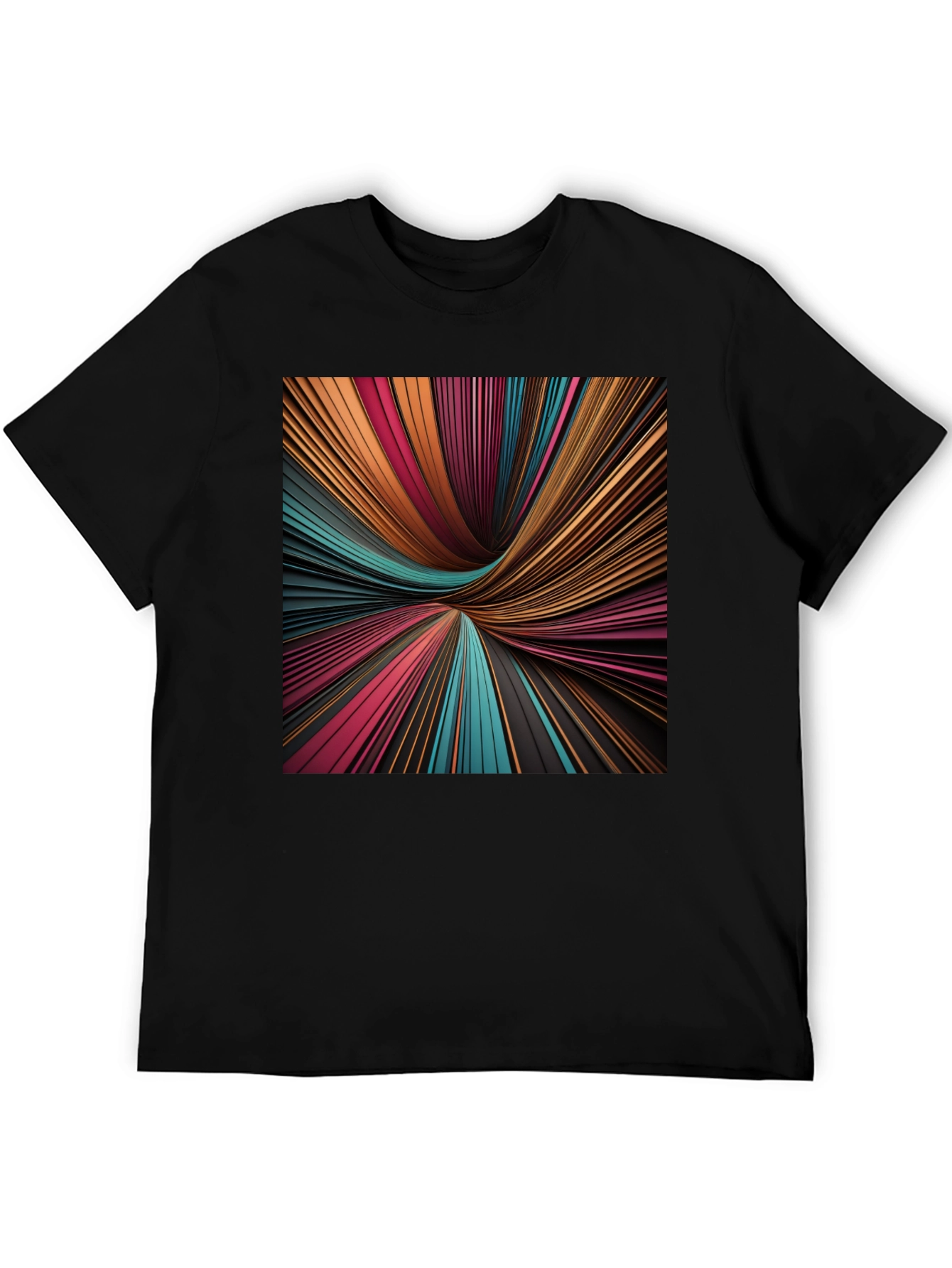 Abstract Line Art Graphic Tee - Modern Style