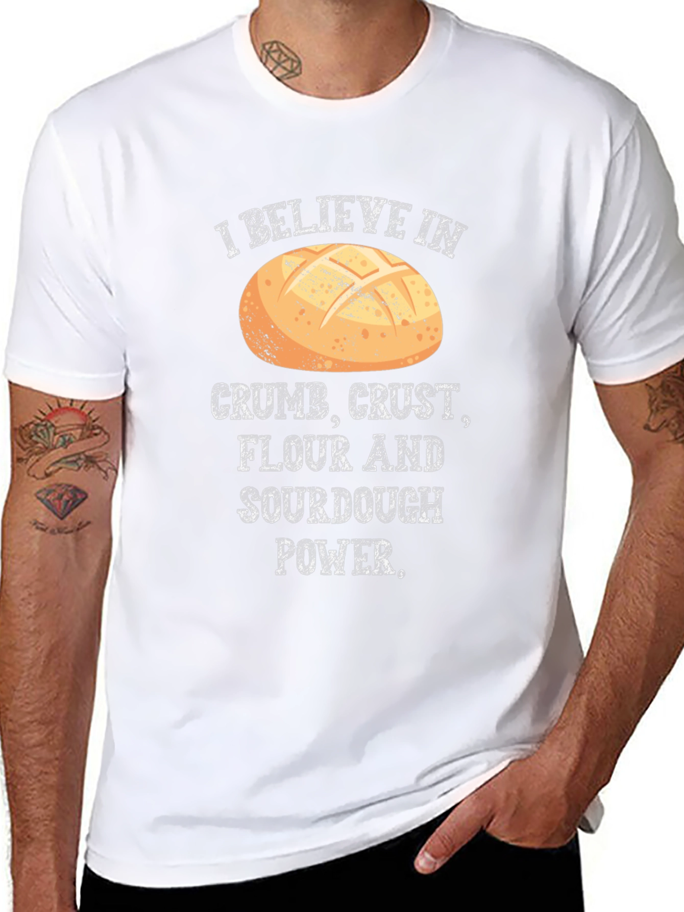 Crumb Crust Flour Sourdough Power T-Shirt