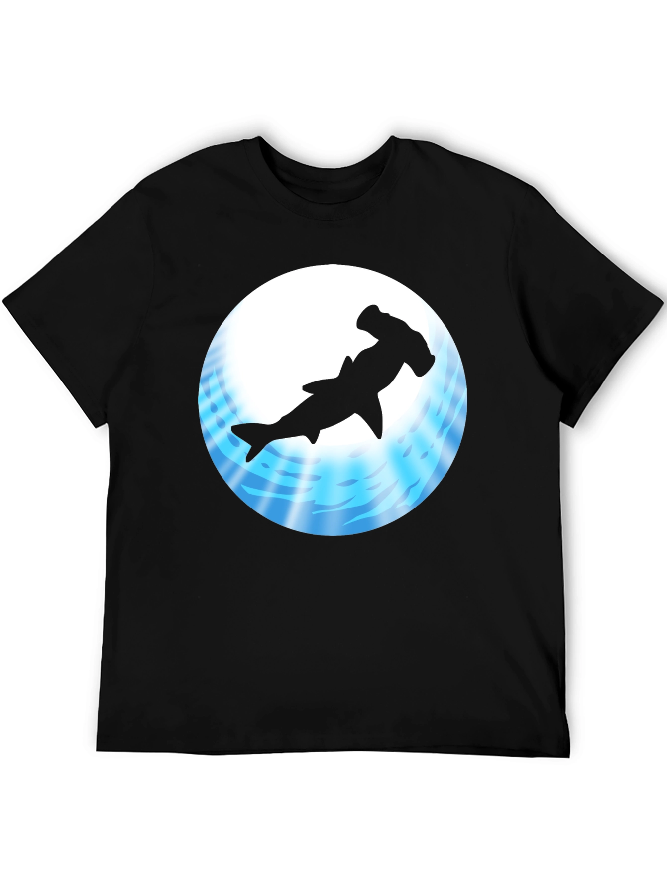 Hammerhead Shark Black T-Shirt - Unique Ocean Design