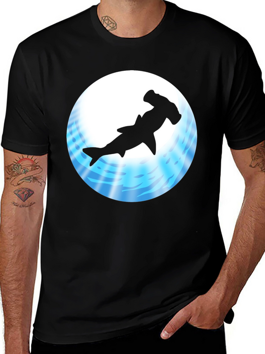 Hammerhead Shark Black T-Shirt - Unique Ocean Design