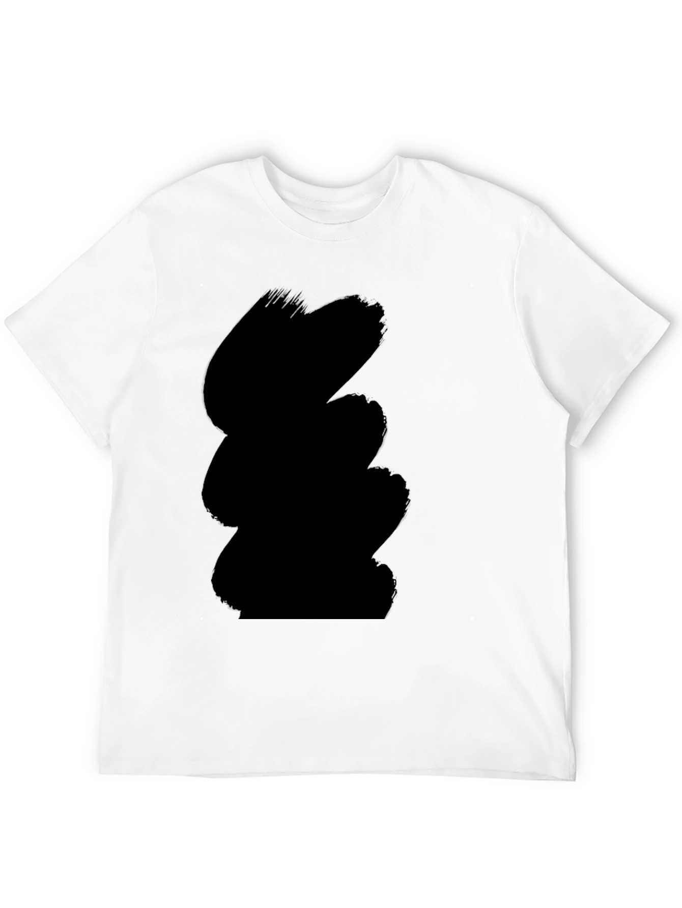 Mens Casual Black Crew Neck T-Shirt