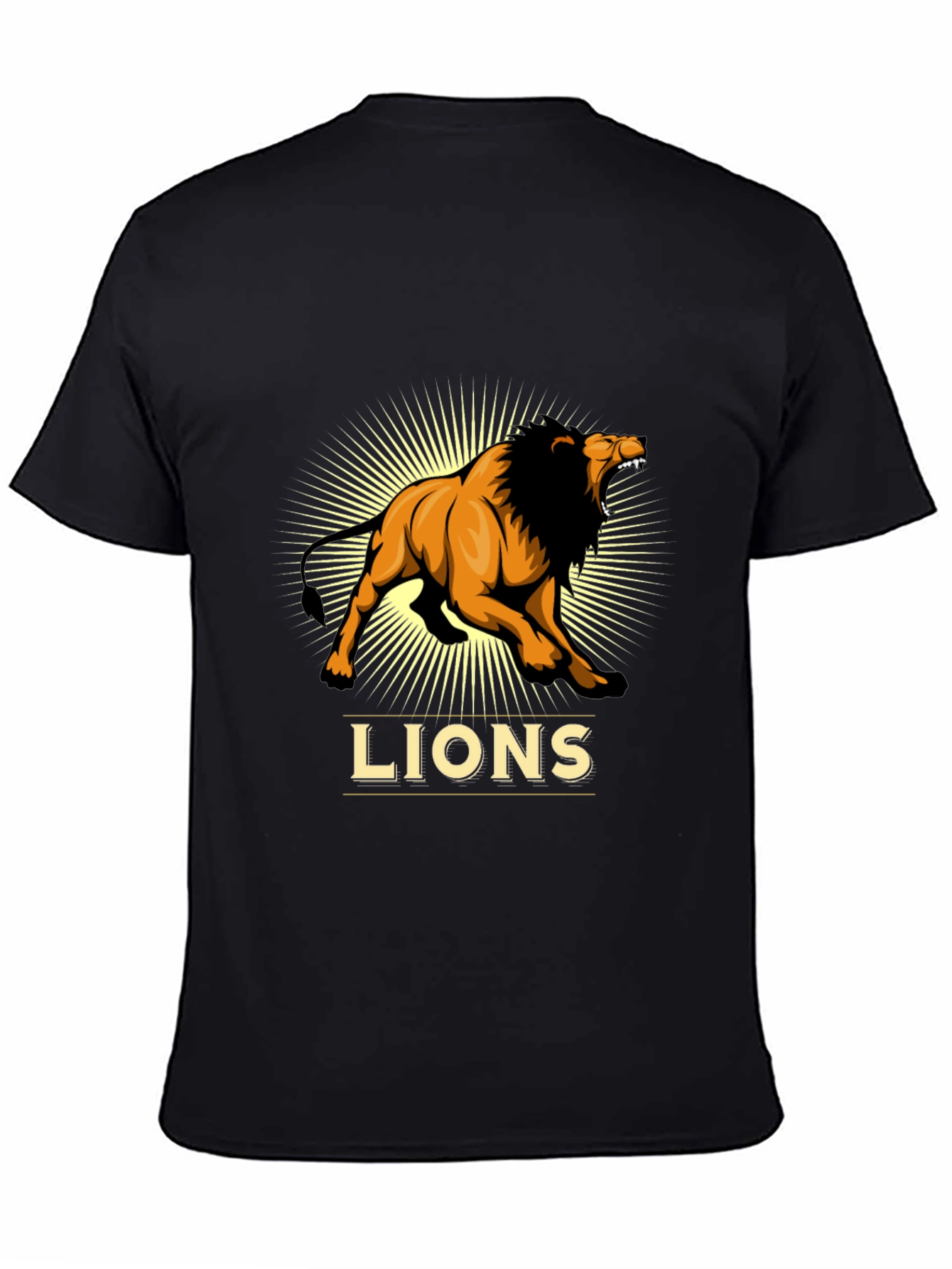 Lion Graphic Print T-Shirt - Bold and Stylish