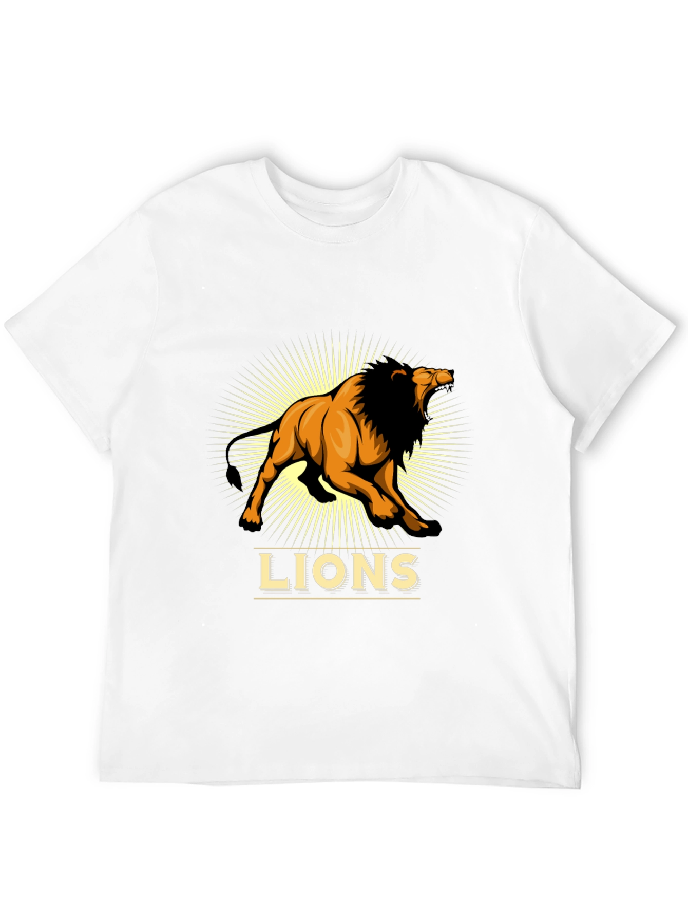 Lion Graphic Print T-Shirt - Bold and Stylish
