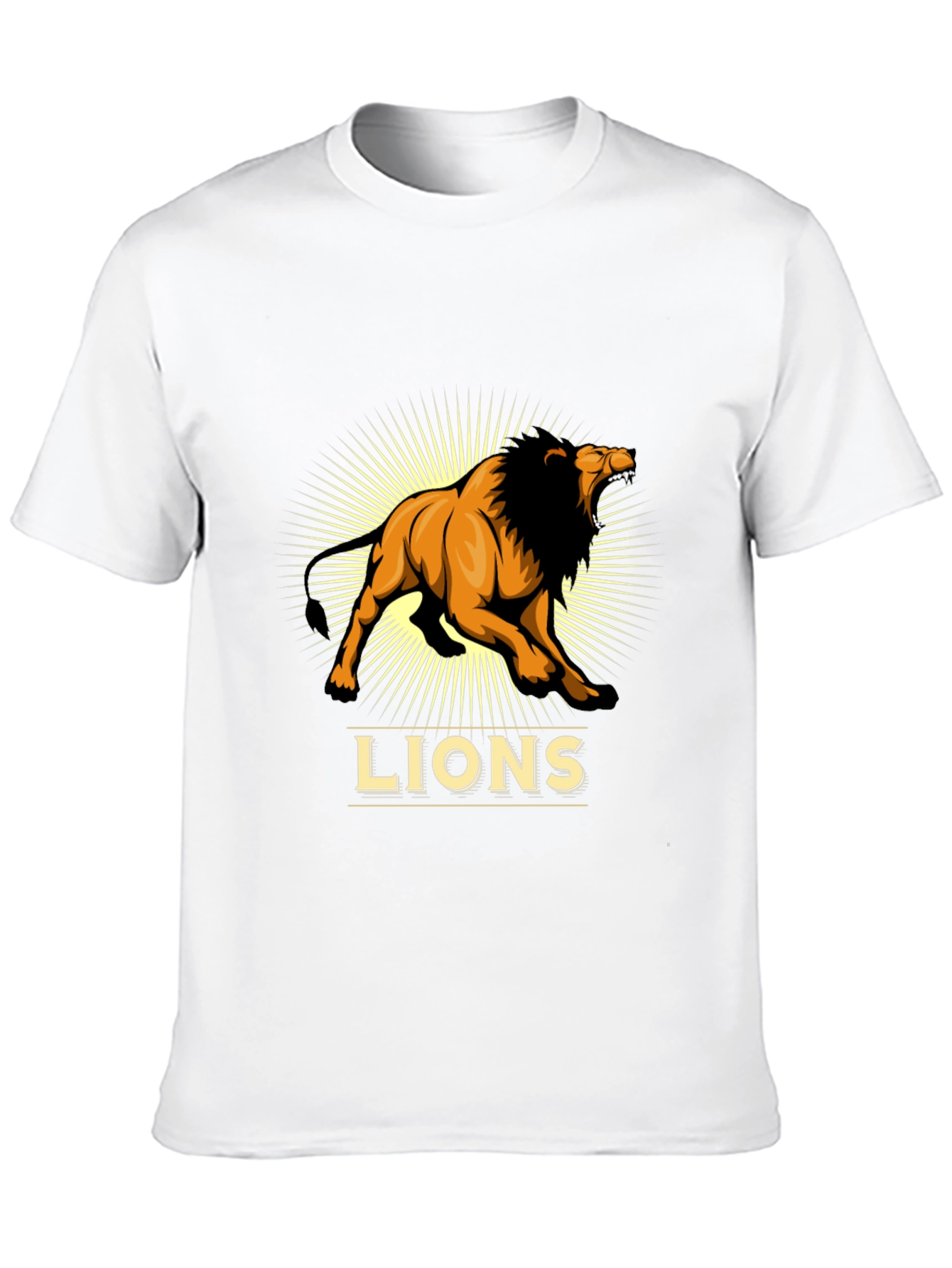 Lion Graphic Print T-Shirt - Bold and Stylish