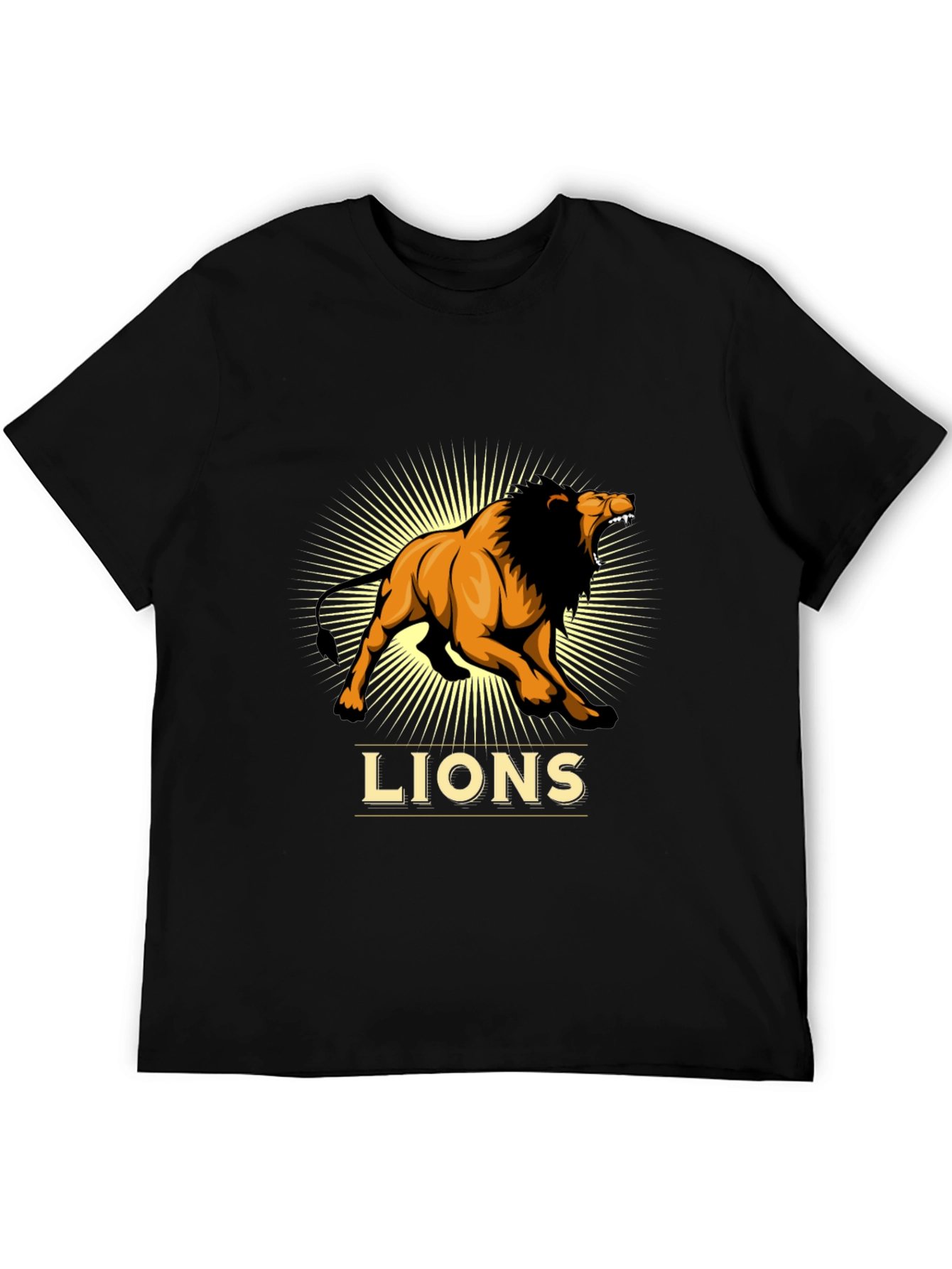 Lion Graphic Print T-Shirt - Bold and Stylish