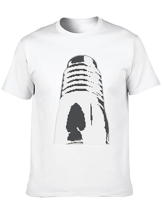 Retro Spade Microphone Black T-Shirt