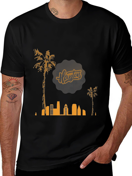 Houston Skyline Graphic T-Shirt
