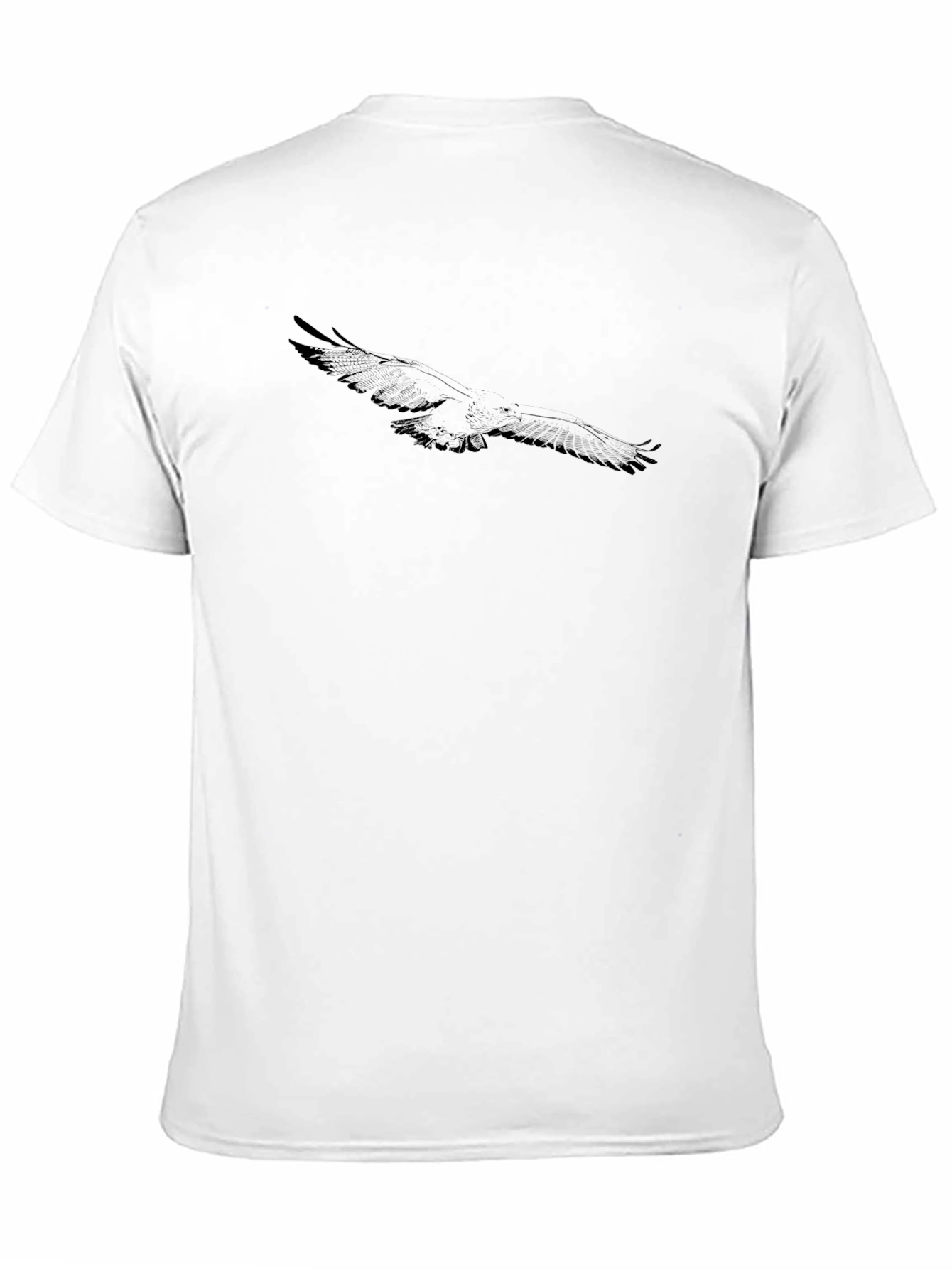 Mens Black Eagle Graphic Tee - Casual Style