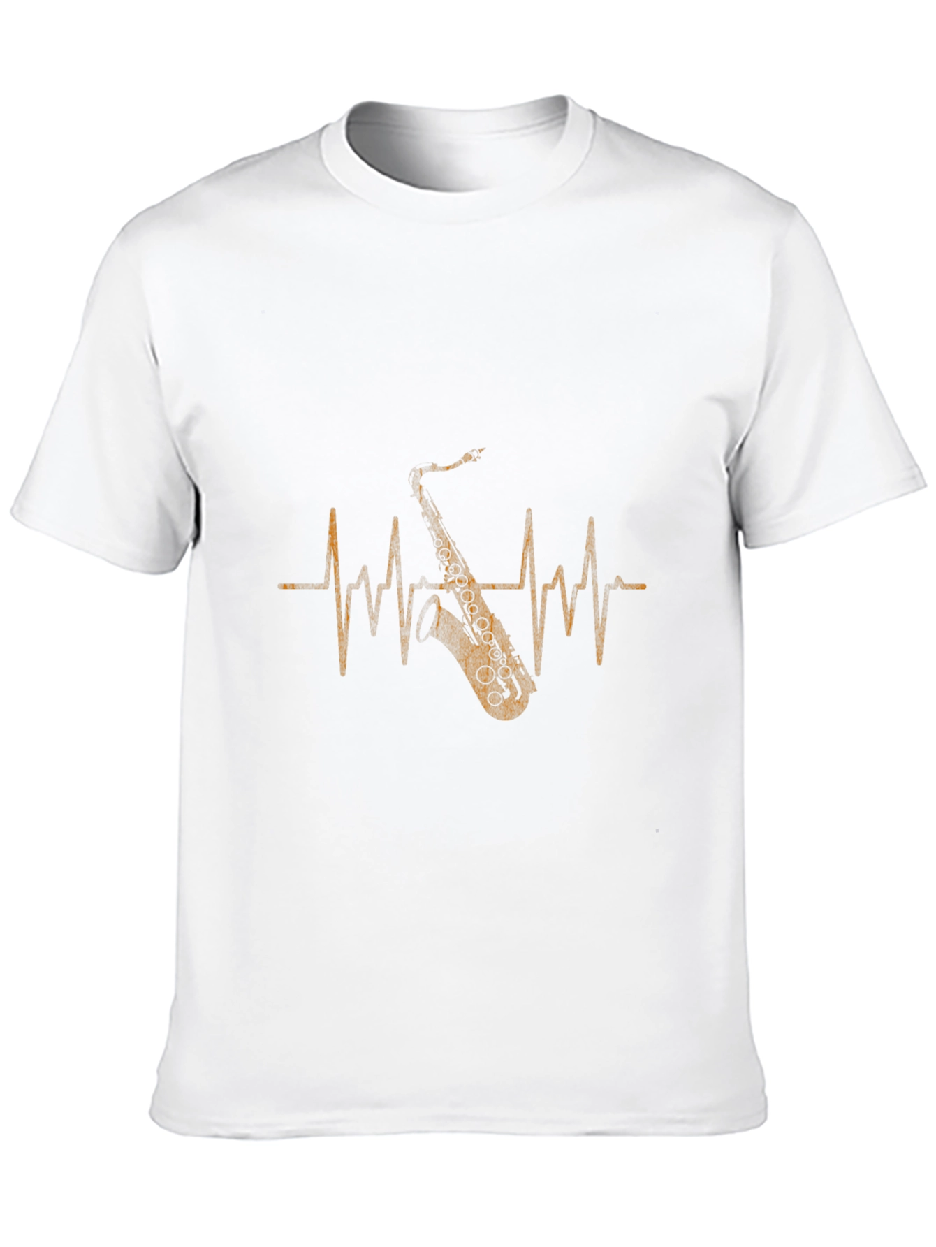 Saxophone Heartbeat Graphic T-Shirt