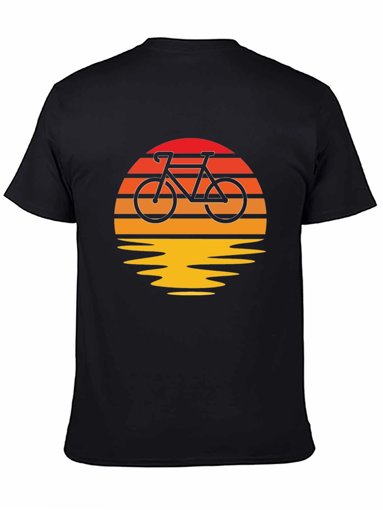 Sunset Bike Ride Graphic Tee - Retro Style