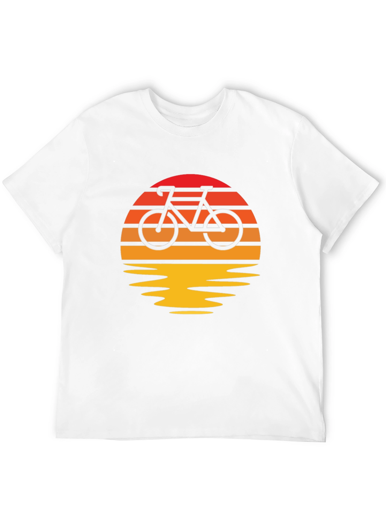 Sunset Bike Ride Graphic Tee - Retro Style