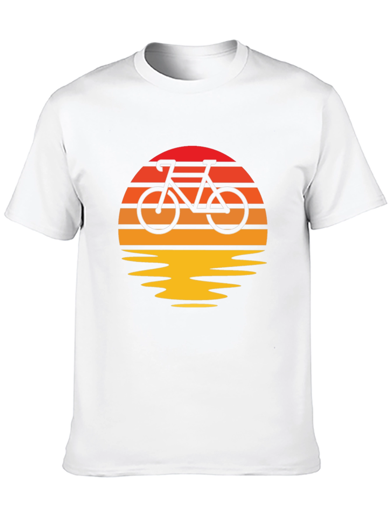 Sunset Bike Ride Graphic Tee - Retro Style