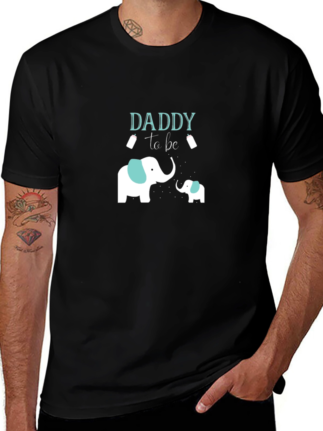 Daddy to Be Elephant Graphic Tee