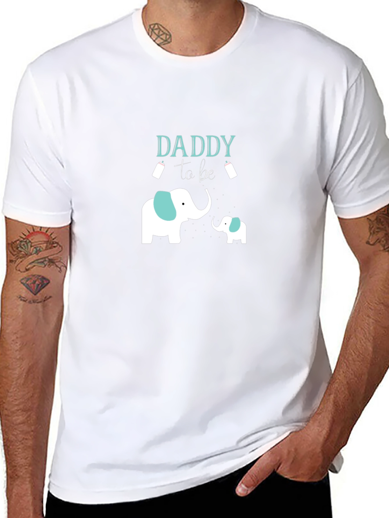 Daddy to Be Elephant Graphic Tee