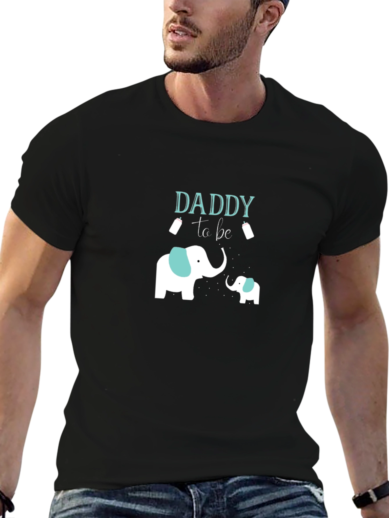 Daddy to Be Elephant Graphic Tee