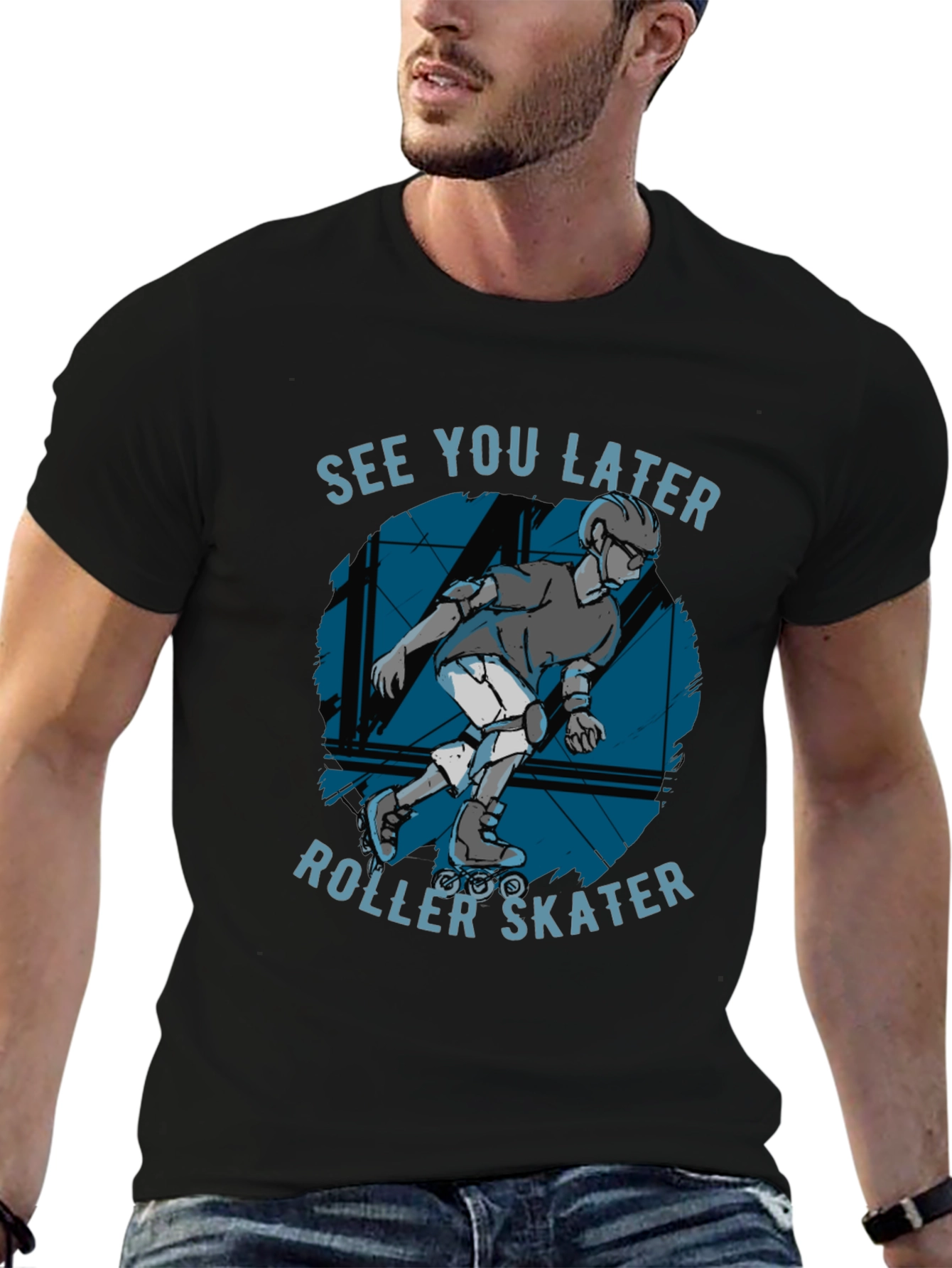 See You Later Roller Skater Graphic Tee