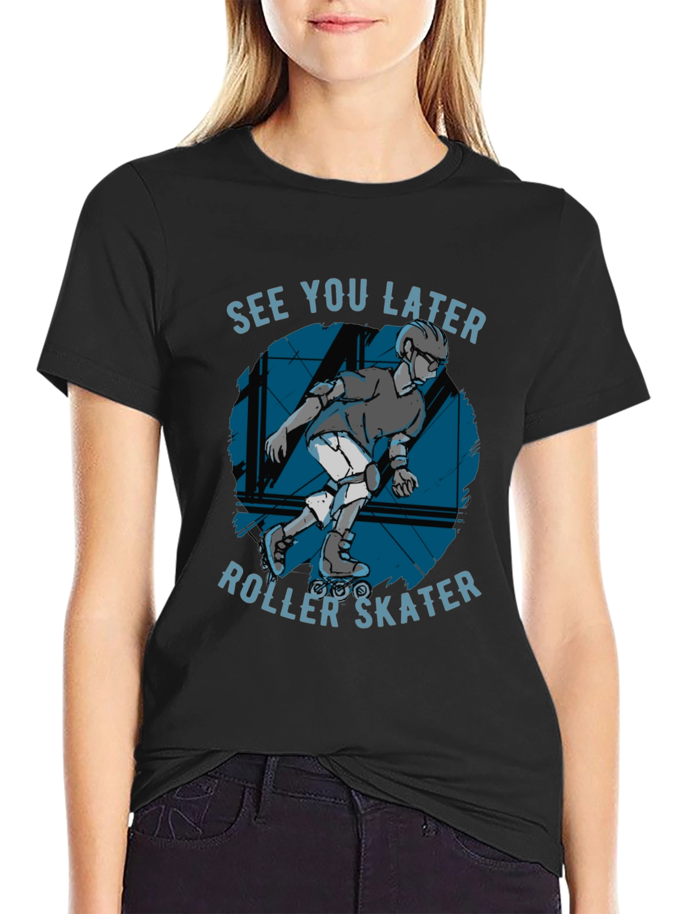 See You Later Roller Skater Graphic Tee
