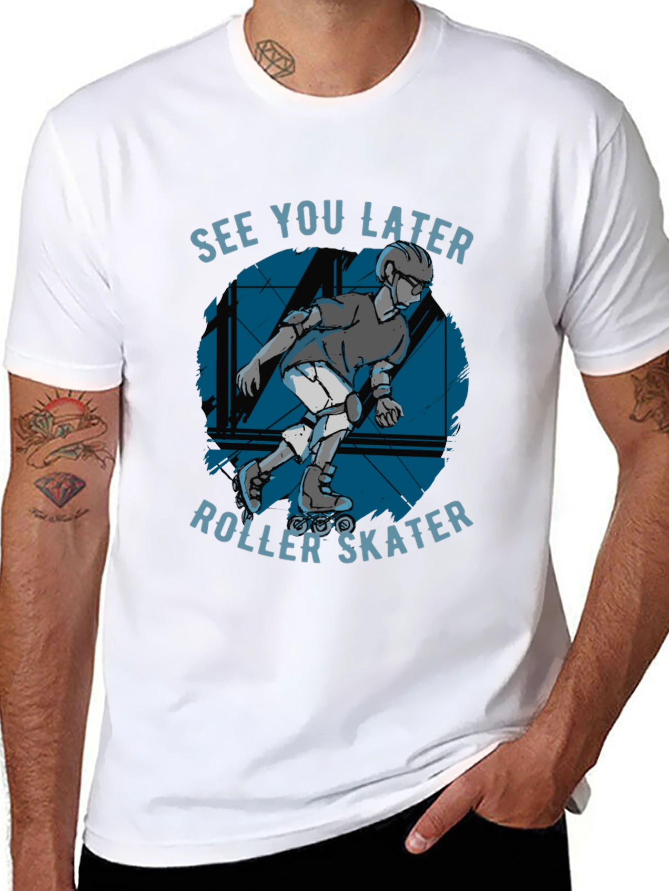 See You Later Roller Skater Graphic Tee